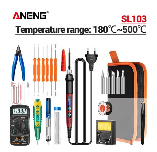 25pc ANENG SL103 Digital Electric Soldering Kit