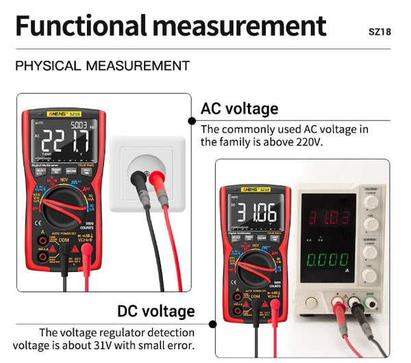 ANENG SZ18 Digital True RMS Multimeter