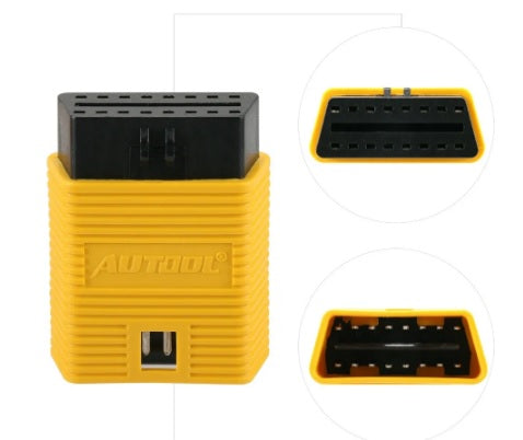 AUTOOL OBD2 Connector Extension Adapter - Extend the Reach of Your OBD2 Scanner