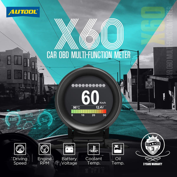 AUTOOL X60 OBD II HUD Head Up Display