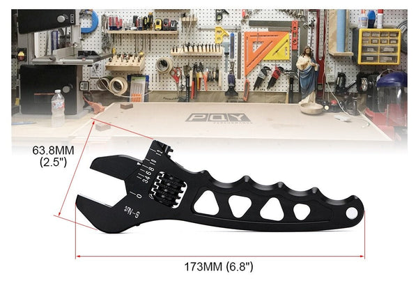 Adjustable Aluminum AN Wrench Spanner