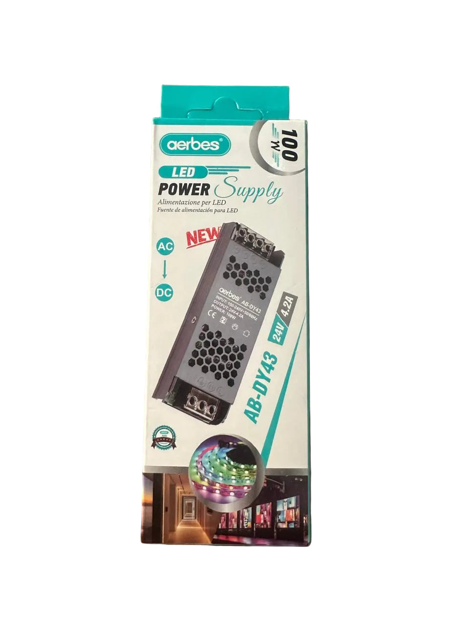 LED Power Supply 24V 4.2A 100W (10008171) - Electromann SA