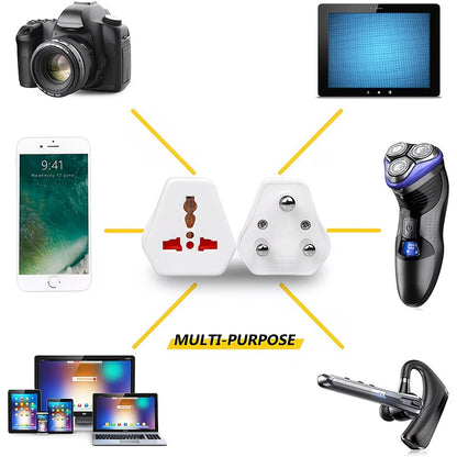 Redisson Universal Wall Plug Travel Adaptor - M10U - Compact and Versatile Travel Accessory (10003298) - Electromann SA