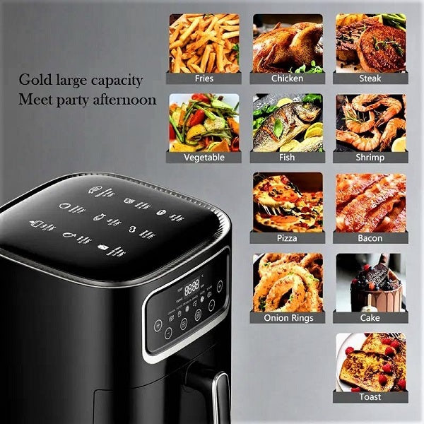 JG20375404 10L Silver Crest Air Fryer 2400w With A Touch Display (10008115) - Electromann SA