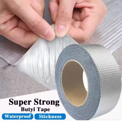 2.5 Meter High Temperature Resistant Waterproof Aluminum Butyl Tape (10007705) - Electromann SA