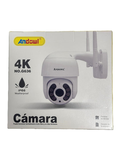 Andowl G636 Wi-Fi HD Outdoor PTZ IP Camera - High-Quality Surveillance Camera with PTZ and Wi-Fi (10006236) - Electromann SA