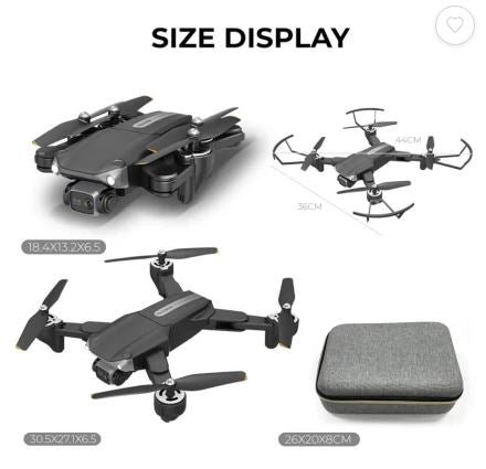 Andowl SKY-90 Dual 4K HD Camera Wifi Foldable Drone (10007752) - Electromann SA