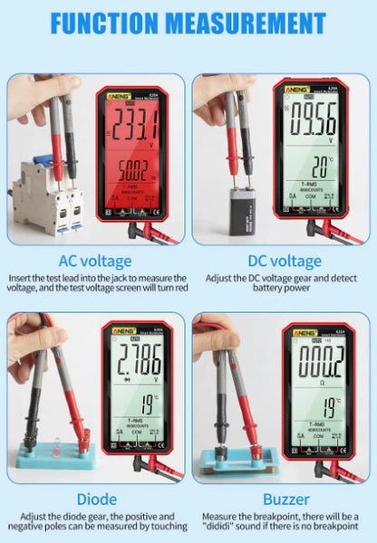 ANENG 620A Digital Smart Multimeter and Transistor Tester