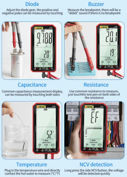 ANENG 620A Digital Smart Multimeter and Transistor Tester