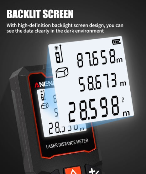 Aneng B100 Digital Laser Distance Meter and Laser Range Finder