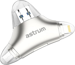 Astrum 3 in 1 E-Disk Multi-Function Card Reader - AA220: Efficient Data Transfer and Access