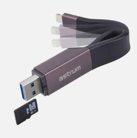 Astrum AA230 8Pin USB3.0 Sync Card Reader - Fast Data Transfer & Versatile Compatibility