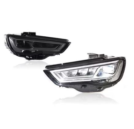 LED Headlights for Audi A3 2014-2016 with Daytime Running Lights and Dynamic Turn Signals