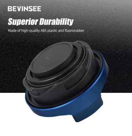 BEVINSEE Aluminum Engine Oil Filler Cap for Audi/VW Vehicles