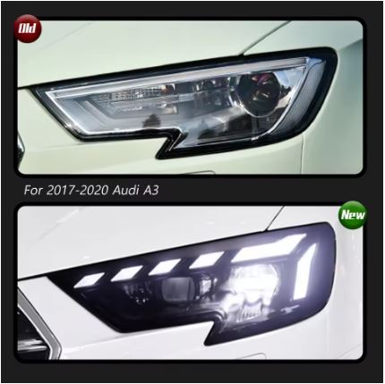 TYPY Car Lights For Audi A3 Headlight 2017-2020 LED Projector Headlights DRL Sequential Turn Siganl Car Accessories