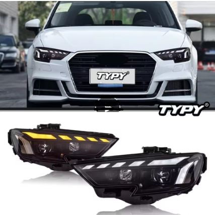 TYPY Car Lights For Audi A3 Headlight 2017-2020 LED Projector Headlights DRL Sequential Turn Siganl Car Accessories