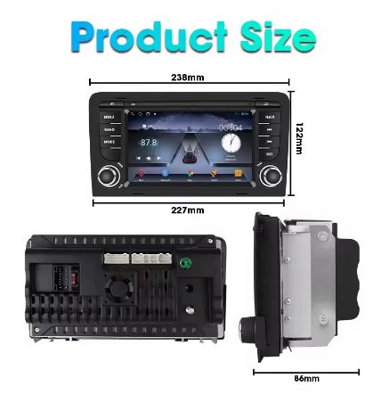 Srnubi Android 12 Carplay Car Radio for Audi A3 8P 2003 - 2011 S3 RS3