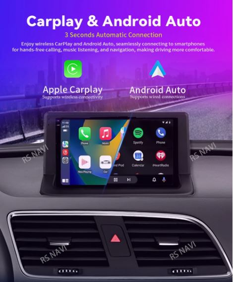 Android 14 Wireless CarPlay Auto Car Radio For Audi Q3 2012-2018 (10008920) - Electromann SA