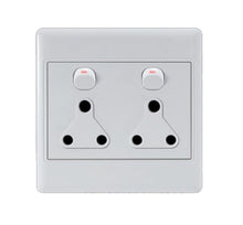 Ausma 4x4 Double Switched Wall Socket - D01: Convenient and Durable Socket for Multiple Devices (10008432)