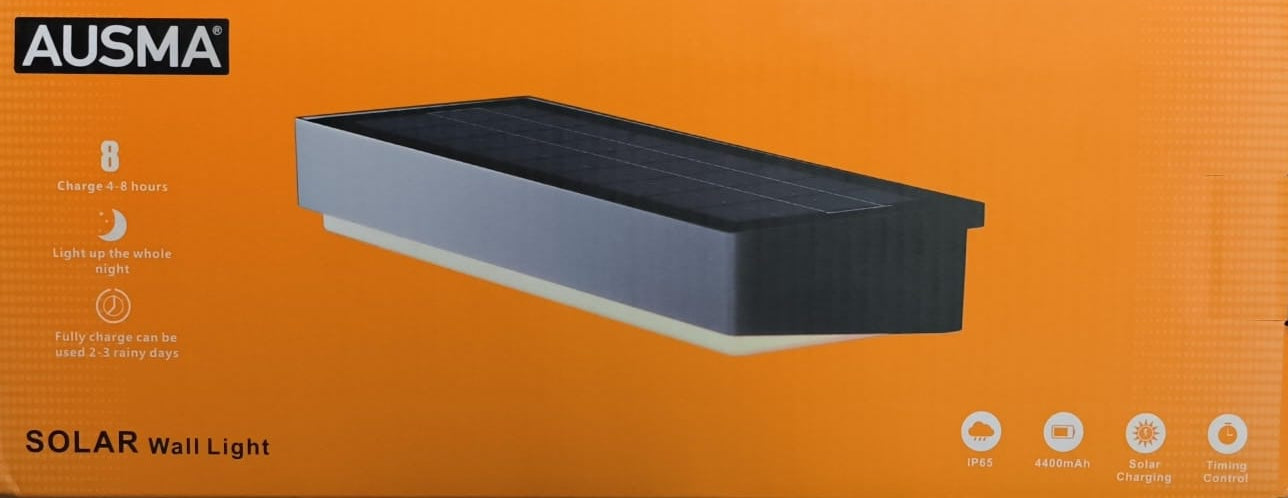 AUSMA Solar Rechargeable Interaction Wall Lamp - Eco-Friendly and Interactive Lights and Lighting Accessories Solution - Electromann SA