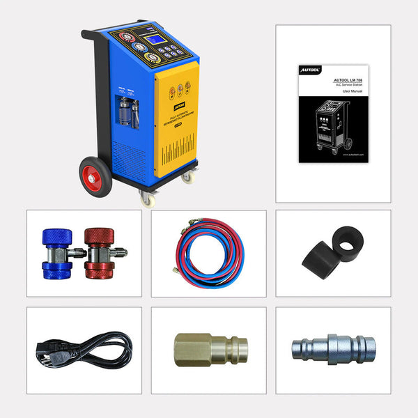 Autool LM706 Fully Automatic Car Air Conditioning Refrigerant Filling and Recovery Machine