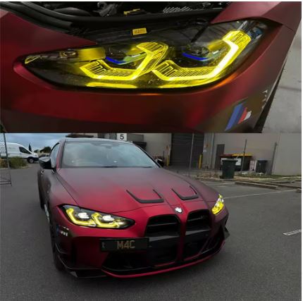 Plug and Play LED Module Yellow DRL Angel Eyes For BMW G80/G82/G83/G22/G23/G26 M3/M4 - Electromann SA