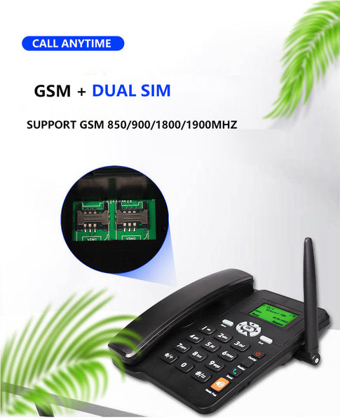 Beamio Wireless Desk Phone with Dual GSM 2G/3G SIM Card Slots - Versatile and Portable Communication Device