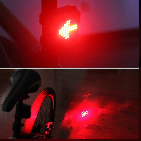 I-NQY 64 LED Intelligent Safety Bicycle Tail Light ene-Infrared Laser - Thuthukisa Ukubonakala Nokuphepha