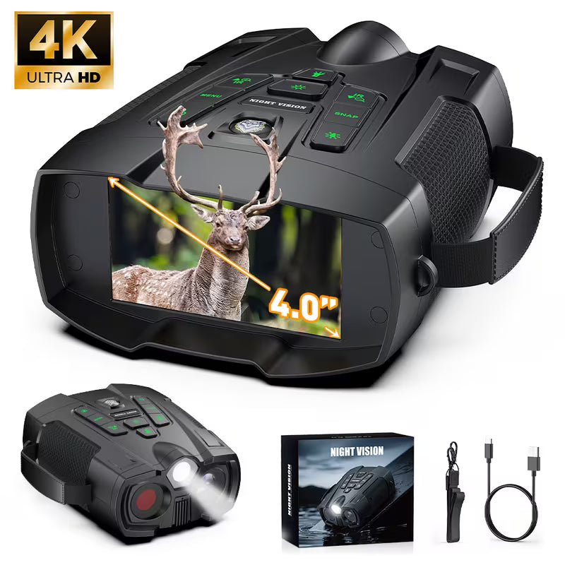 INSKAM Thermal & Night Vision Binoculars with 10x Opt Zoom (10002522) - Electromann SA