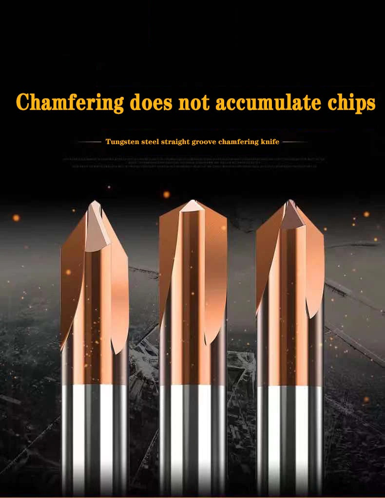 Cnc Cutters Carbide Chamfer Milling 90-Degree 8mm Cutter