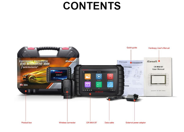 iCarsoft CR Max BT - Multi-Brand Multi-System Diagnostic Tool