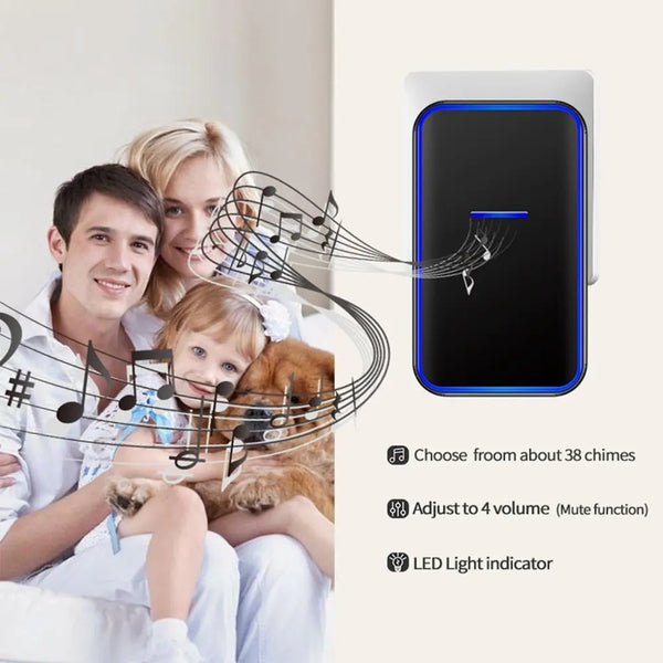 Cacazi 300m Outdoor Wireless Doorbell System