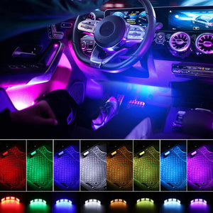 Full Car 8M Wireless RGB LED Atmosphere Light Kit