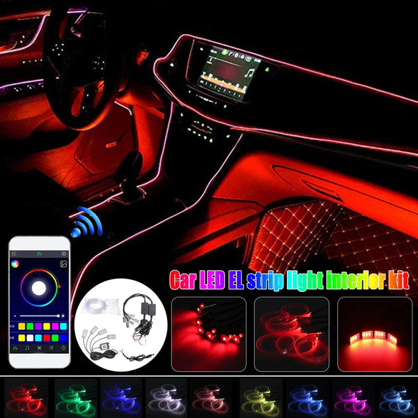 Full Car 8M Wireless RGB LED Atmosphere Light Kit