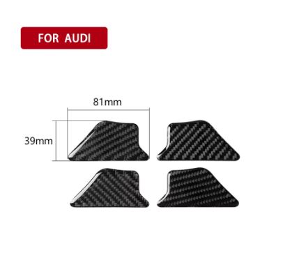 4pcs Audi A3/S3 Interior Carbon Fiber look Inner Door Handle Sticker Set