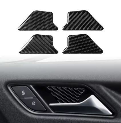 4pcs Audi A3/S3 Interior Carbon Fiber look Inner Door Handle Sticker Set