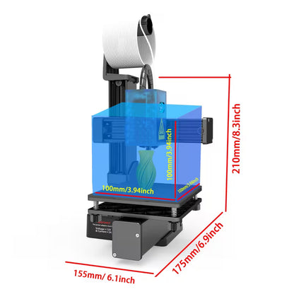 Compact 3D Printer Designed for Enjoyment (10004478) - Electromann SA