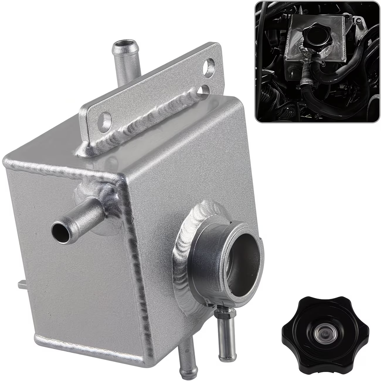 Aluminum Coolant Expansion Tank Overflow Reservoir Bottle For Subaru EJ20/EJ25 1998–2014 - Electromann SA