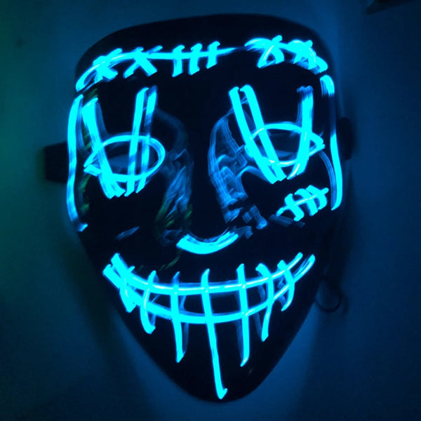 Cosmask Glowing Led Party Mask Blue