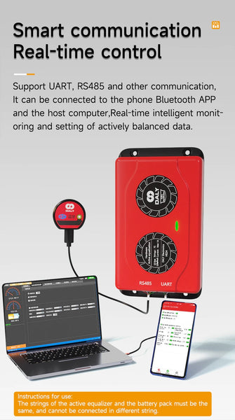 4S 1Amp Lithium/LiFePo4 Active Equalizer Balancer - Optimize Battery Efficiency and Safety