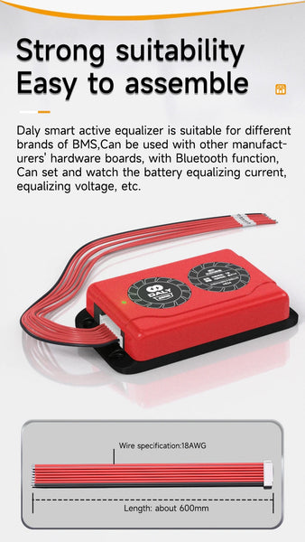 4S 1Amp Lithium/LiFePo4 Active Equalizer Balancer - Optimize Battery Efficiency and Safety