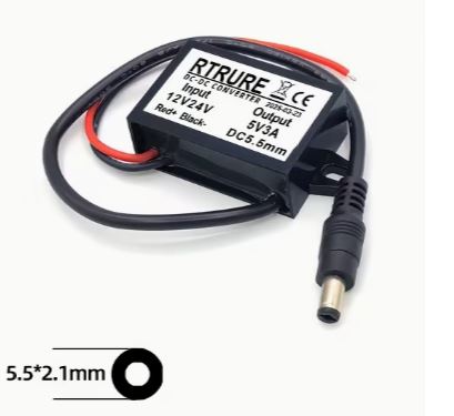 DC-DC Buck Converter Module That Steps Down Voltage from 12V to 5V 3Amp 15Watt - Electromann SA