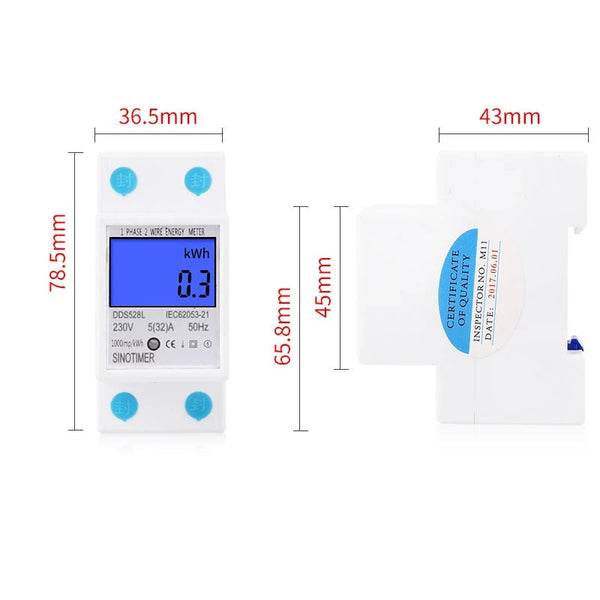 DDS528L Digital Display AC 220v Energy Meter