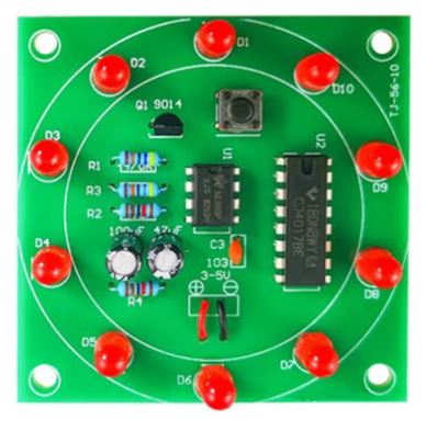 DIY Elektroniese Lucky Wheel Analoog Lotery Tumbler Kit - Draai en wen!