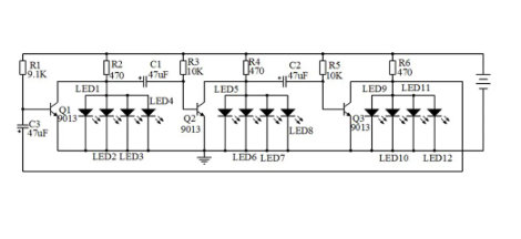 DIY-soldeerstel LED-sirkulêre lampsuite-lig (10006472)