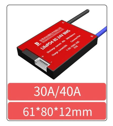 Daly 3.2V LiFePo4 8S 24V 30A LFP PCM Battery Protection Board BMS with Balance - High-Quality Battery Management System