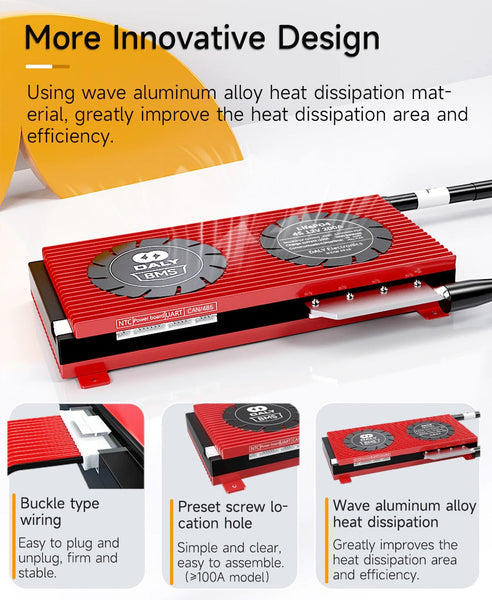 Daly LiFePo4 8S 24V 100A Bluetooth/CAN Battery Protection  Board