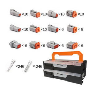 Buy the 588pc Waterproof Deutsch Type Electrical Connector Box Set - Reliable and Waterproof Connectors