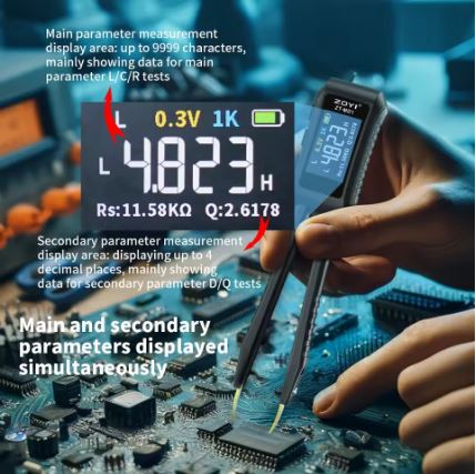 ZOYI ZT-MD1 Digital Smart Tweezer SMD ESR Tester - Electromann SA