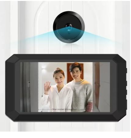 Digital Magic Eye Viewfinder Safety Door Viewer Photo Recording Door Peephole Camera with 3.97in LCD Screen